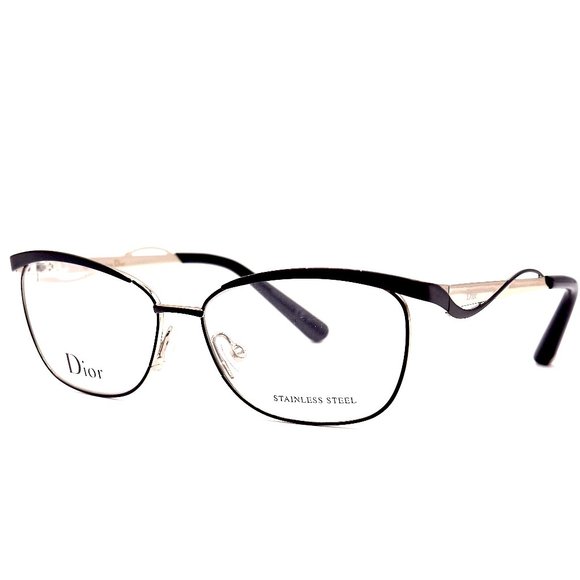 CHRISTIAN DIOR CD3783 0G8Q BLACK MATTE SILVER AUTHENTIC EYEGLASSES - Picture 6 of 8